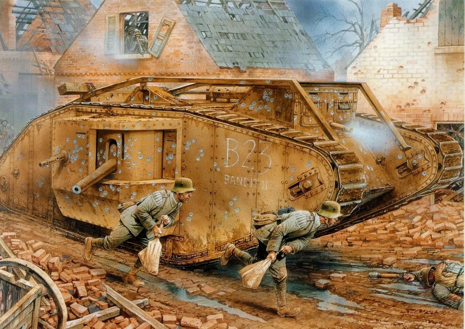 Танки первой мировой войны 1914-1918. Танк первой мировой войны.