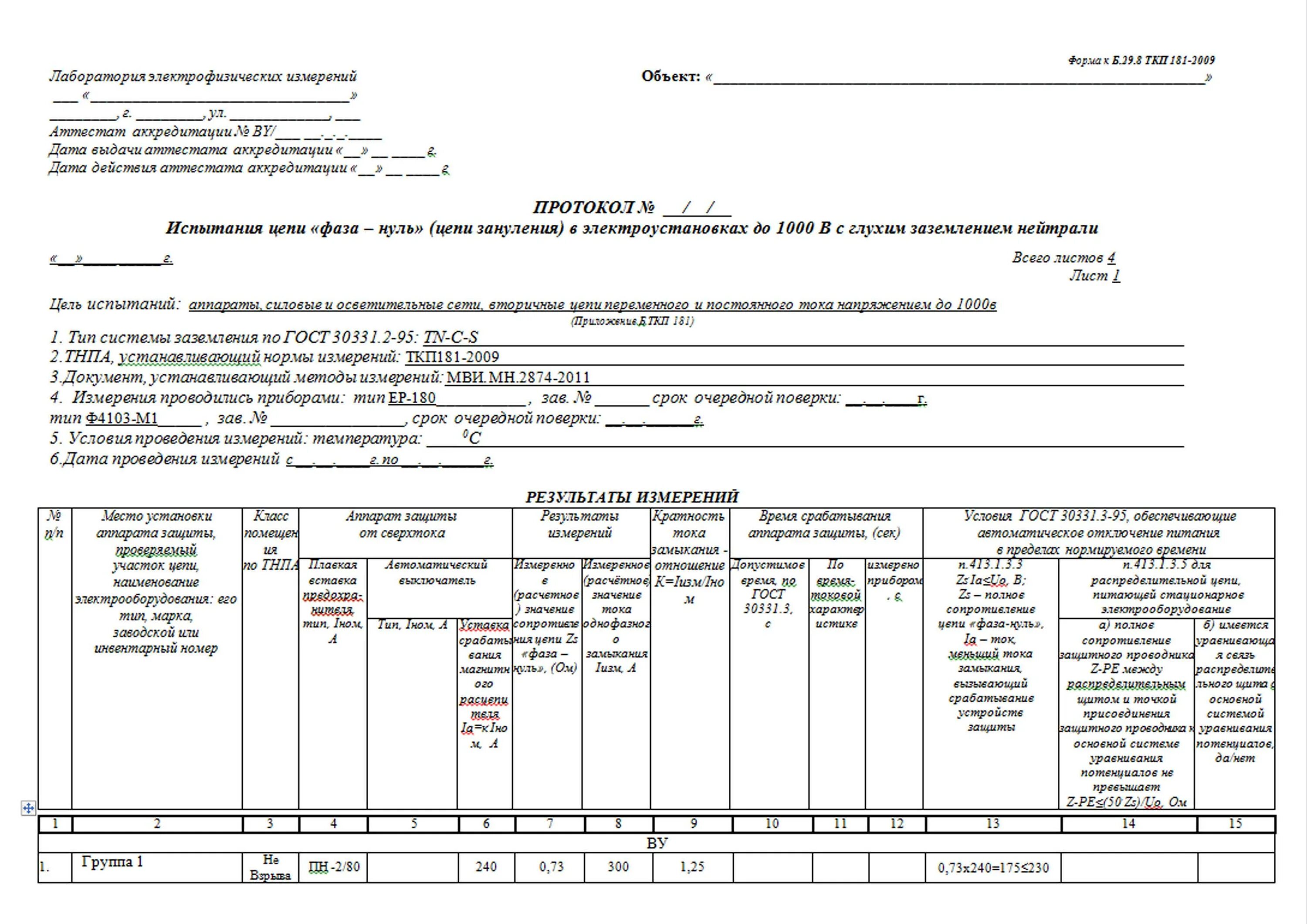 Протокол измерения цепи фаза-нуль. Протокол измерения сопротивления петли фаза-нуль. Протокол проверки петли фаза нуль. Протокол измерений петля фаза ноль. Протоколы автоматических выключателей
