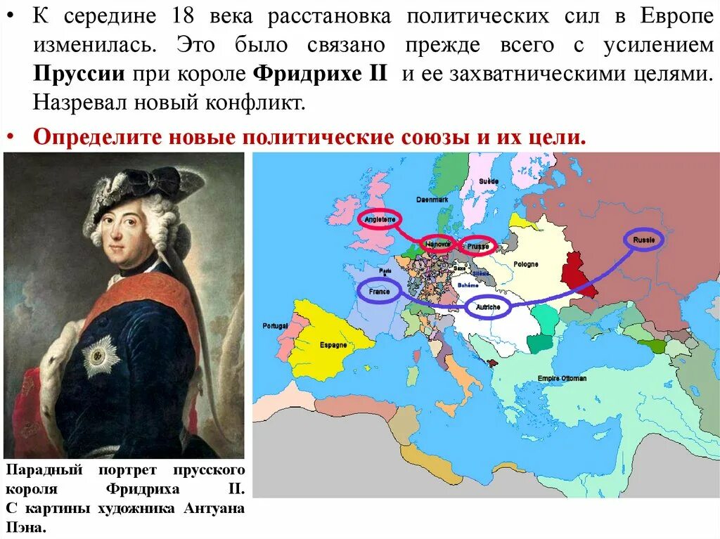 Еуропа мен. Как изменилась расстановка сил в Европе. Карта России при Елизавете Петровне. Расстановка сил в Европе во второй половине 18 века. Пруссия внешняя политика.