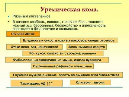 Уремическая кома запах изо рта