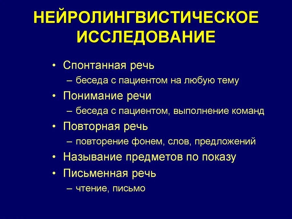 Нарушения спонтанной речи. Речь как когнитивная функция. Нейролингвистическое программирование. Исследование спонтанной речи.