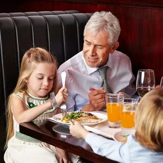 Grandfather talking. 