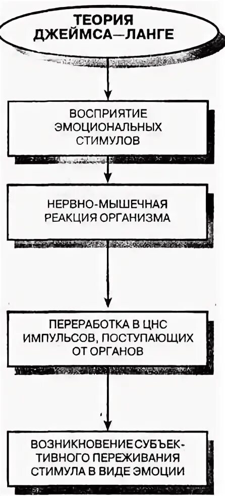 Теории эмоций ланге. Теория эмоций Джемса Ланге. Теория эмоций Джемса-Ланге схема. Периферическая теория эмоций Джеймса-Ланге. Теория Джеймса Ланге.