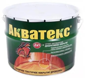Краска по дереву акватекс