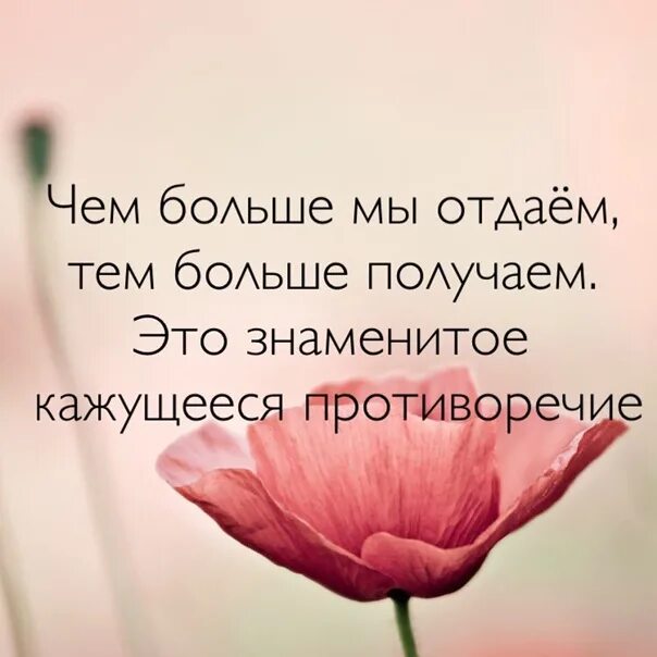 Чтобы получить нужно отдать. Чем больше отдаешь тем больше. Чем больше отдаешь тем больше получаешь. Цитата про то что отдаешь. Отдавая мы получаем больше цитаты.