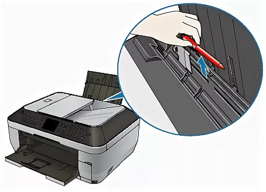 Paper jam check inside. Paper jam check inside