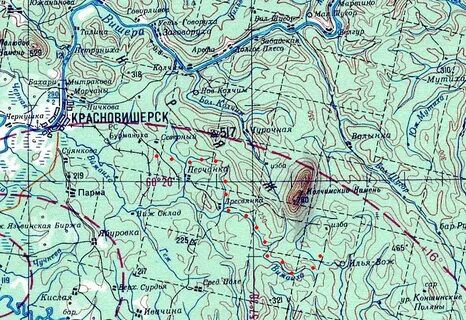Карта деревни края