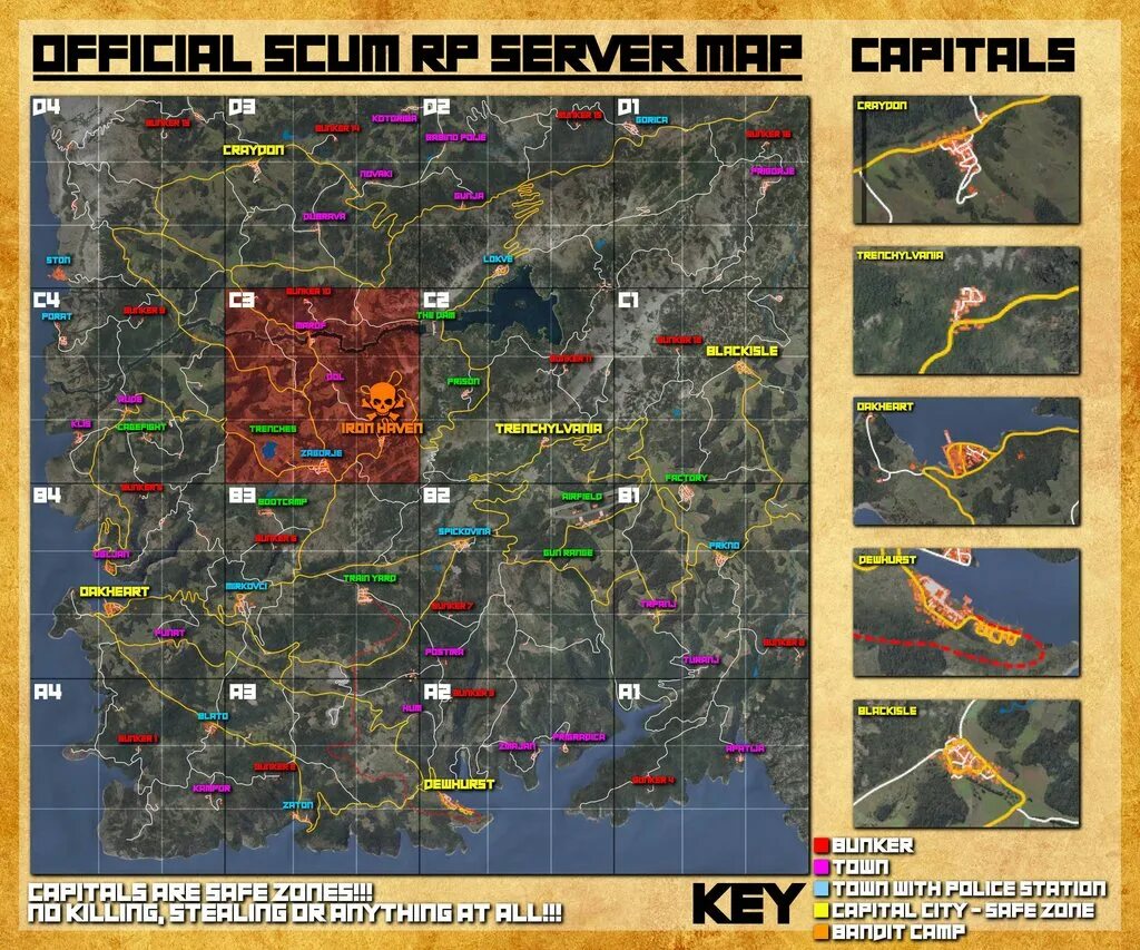Scum map. Scum map