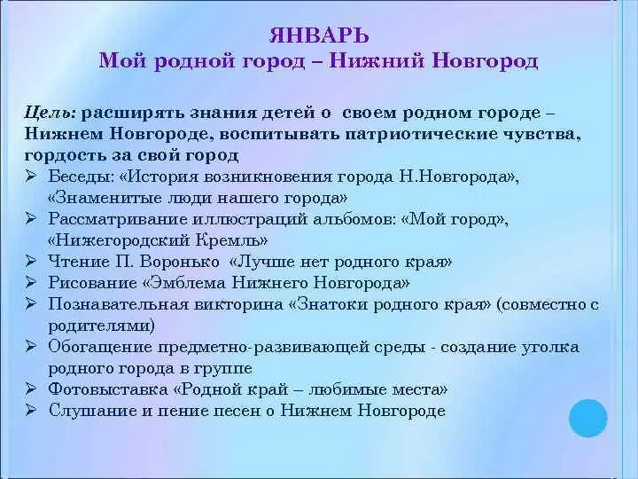 Цель проекта родной город Проект по улицам родного города