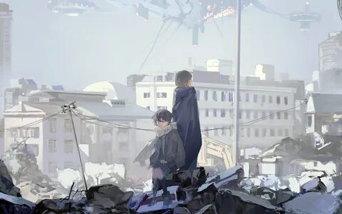 Среди обломков