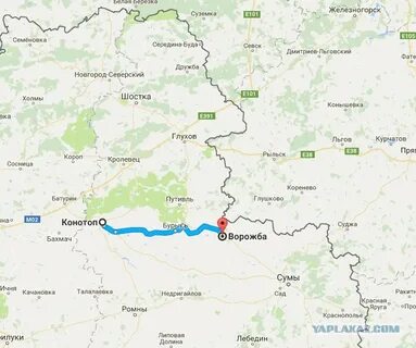 Сколько километров от границы до г суджа
