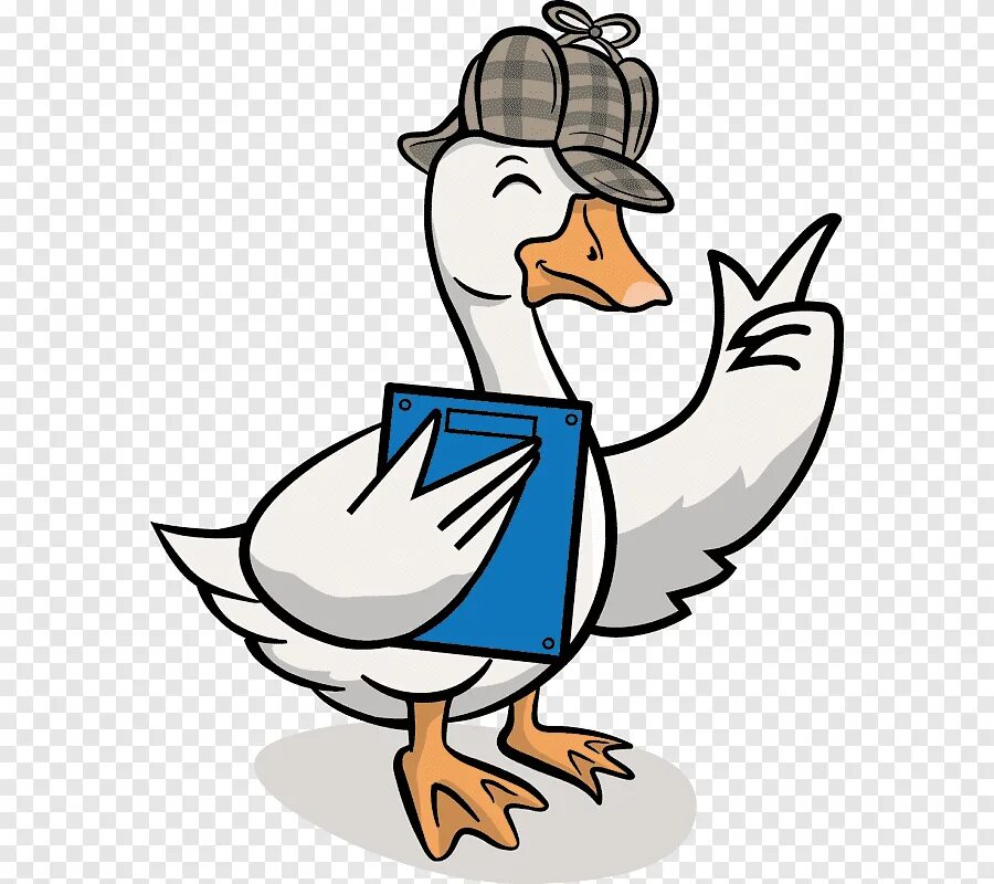 Умный гусь. Гусь с трубкой. Гусь в шляпе. Танцующий гусь. Гусь в пиджаке.