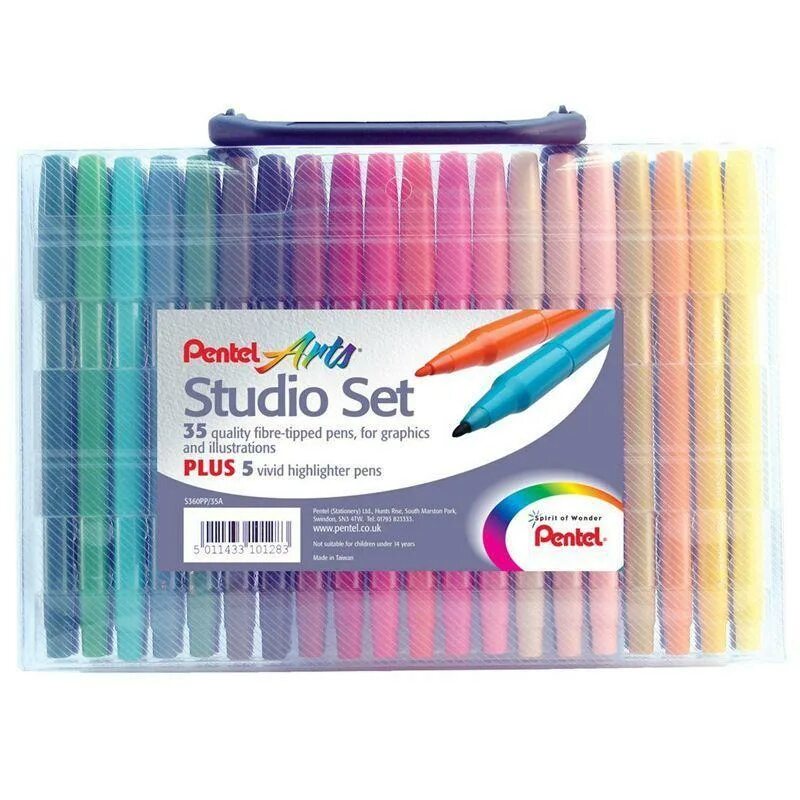 Pens studio. Pentel Color Twin. Pen Tip.