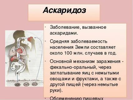 Боли при аскаридозе