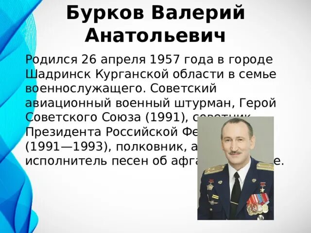 Герой бурков. Герой бурков
