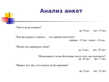 Анализ слезы