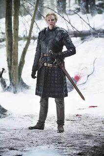 Actress Gwendoline Chrstie as Brienne of Tarth in Game of Thrones. 