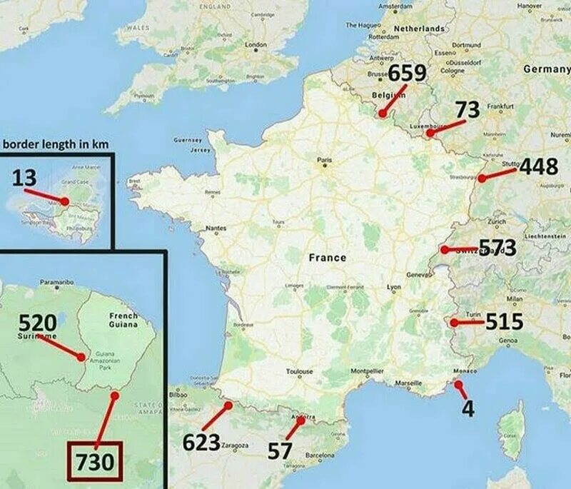 Страна с самой длинной границей. Самая длинная граница Франции. Сухопутная граница Франции и Бразилии. Самая длинная сухопутная граница Франции. Граница Франции и Бразилии на карте.