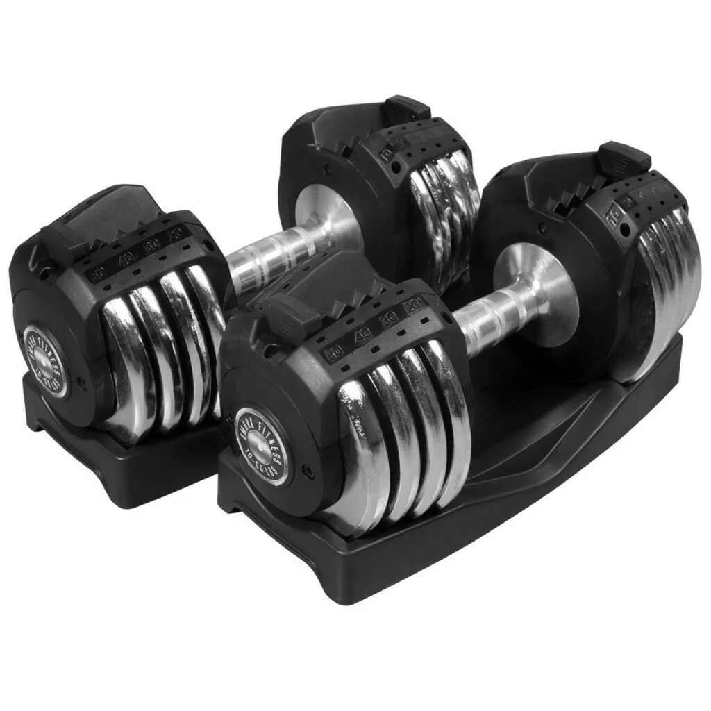 Гантели DKN Dumbbells. EZBLOCK Adjustable Dumbbells. XMARK Fitness XM-7608. Гантели с регулируемым весом.