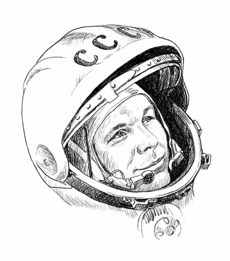 Портрет гагарина на день космонавтики. Портрет Юрия Гагарина на день космонавтики. Портрет Гагарина в скафандре для детей.