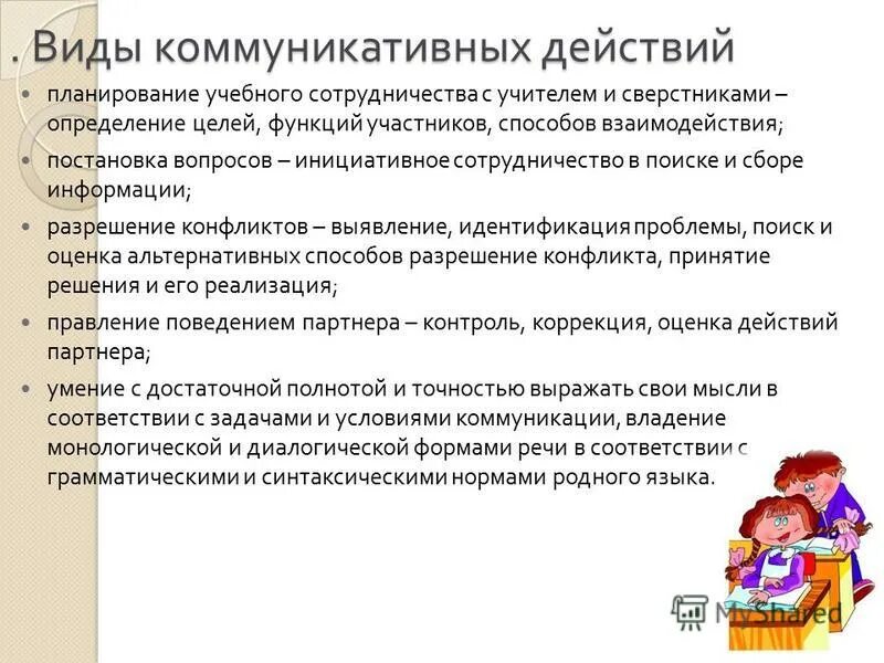 Коммуникативные действия на уроке. Планирование учебного сотрудничества с учителем и сверстниками это. К коммуникативным универсальным учебным действиям относятся.