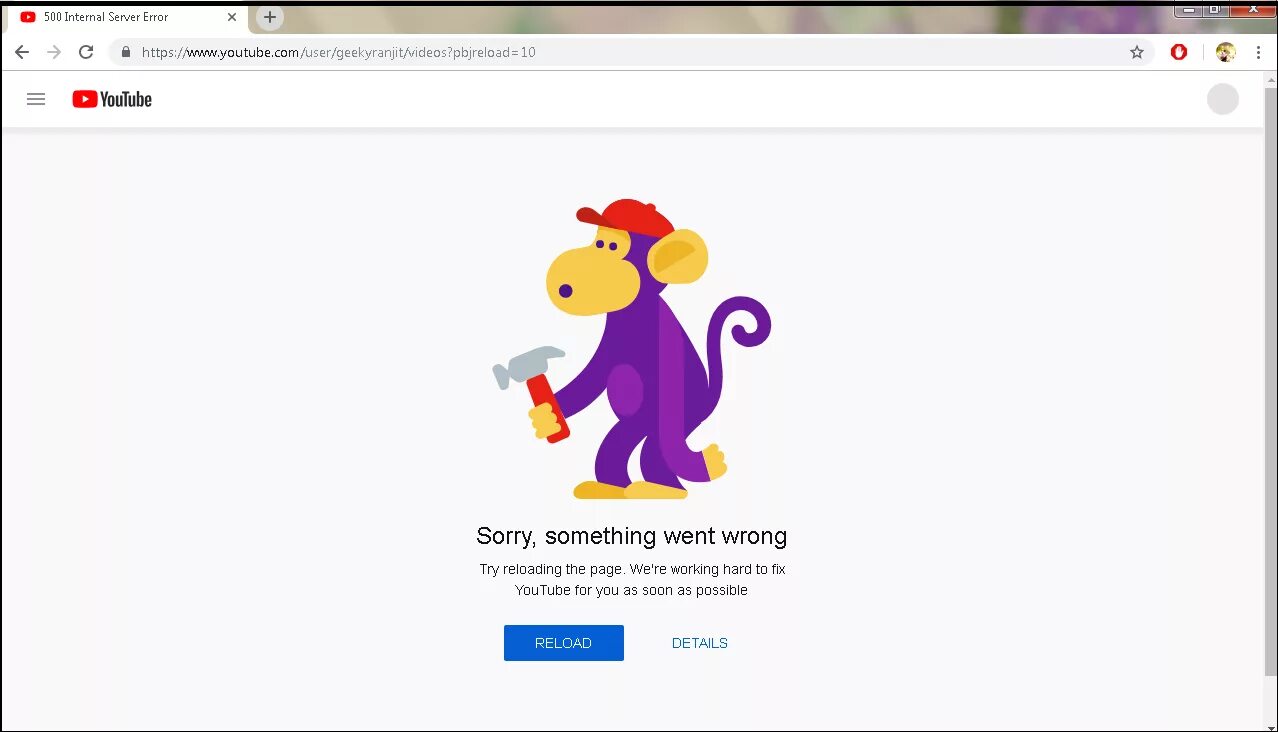 Youtube ошибка. Мартышка ютуб ошибка. Ошибка 500. Ошибка 404.