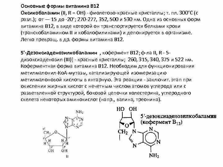 Активный б 12. Метилмалонил-КОА-Мутаза кофермент витамина. Метилмалонин КОА мутвзаэ кофермент витамина. Коферментные формы витамина в12. Реакция кофермента витамина в12.