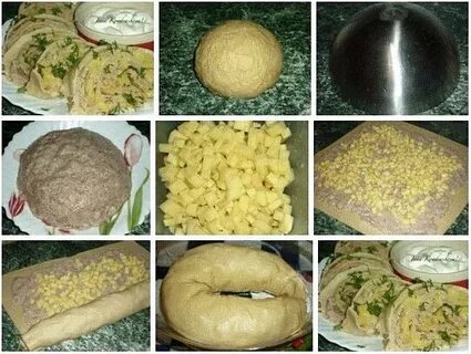 Тесто фарш картофель