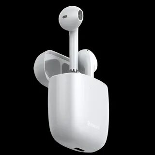 Беспроводные наушники baseus encok w04 white