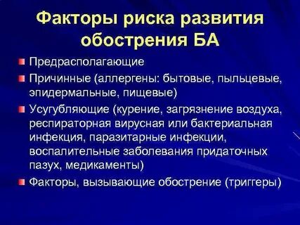 Обострение ба