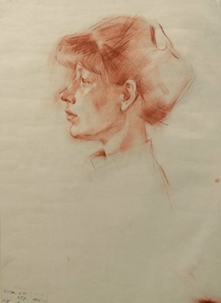 Репин портрет сангина. Портрет сепией академический. Портреты сангиной репина. Работы сепией. Портрет сангиной академический.