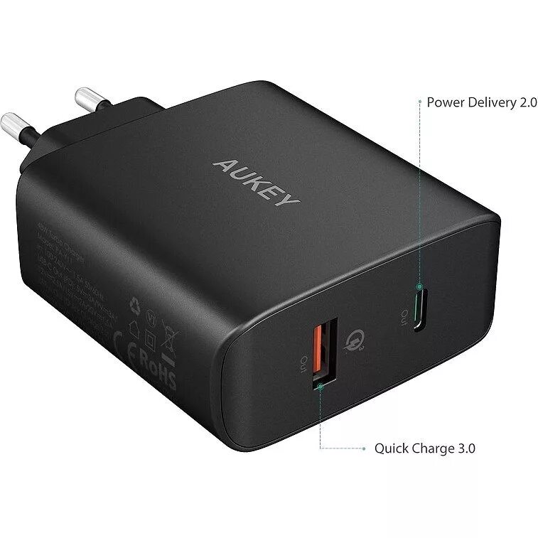 Type c qc 3.0. Зарядное устройство aukey 3.0 usb. aukey pa-y11. aukey pa-y11, черный. power quick charge 3.0.
