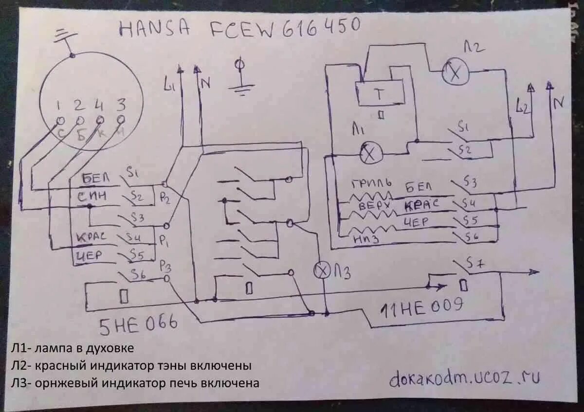 Схема плиты горения