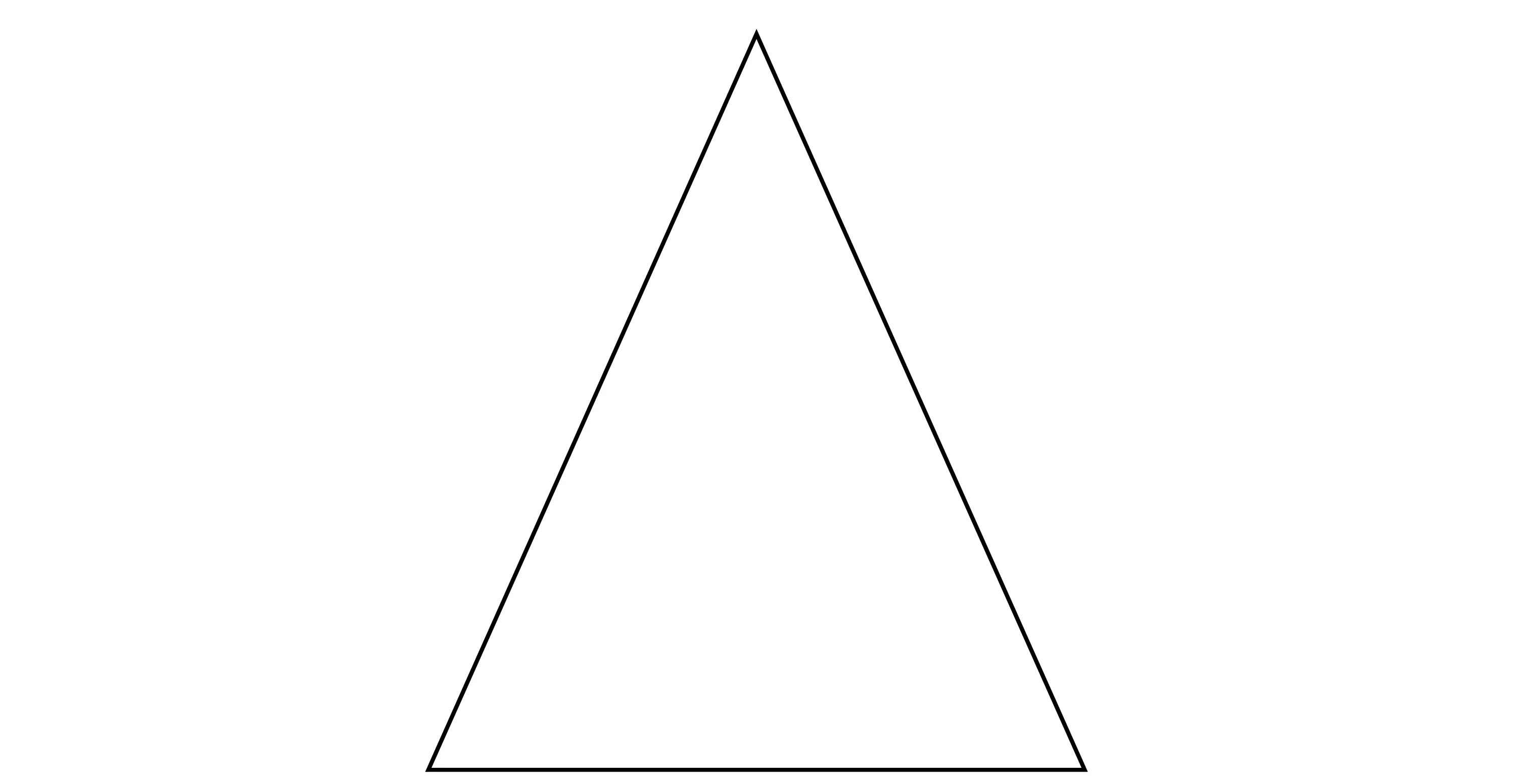 Треугольник. Треугольник на белом фоне. Фигура треугольник. Трафарет "треугольники".
