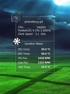Виджет температуры процессора и видеокарты для windows