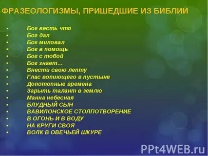 Слова пришедшие из италии