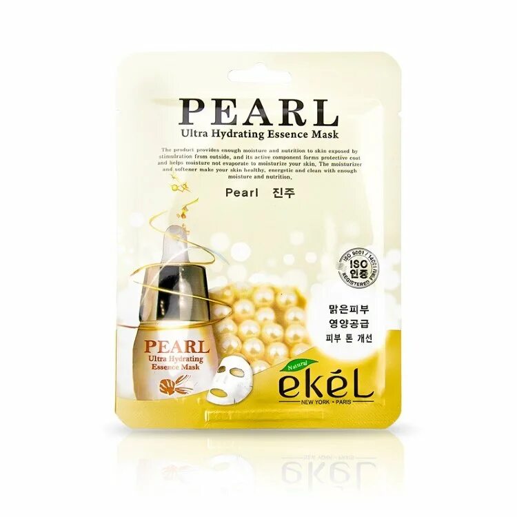 Essence mask. Тканевая маска с экстрактом жемчуга ekel ultra hydrating essence mask pearl, 25 мл. .ekel тканевая маска - жемчуг pearl ultra hydrating essence mask 1 шт.. ekel тканевая маска для лица pearl (жемчуг) , ,. ekel essence mask pearl маска тканевая жемчуг.