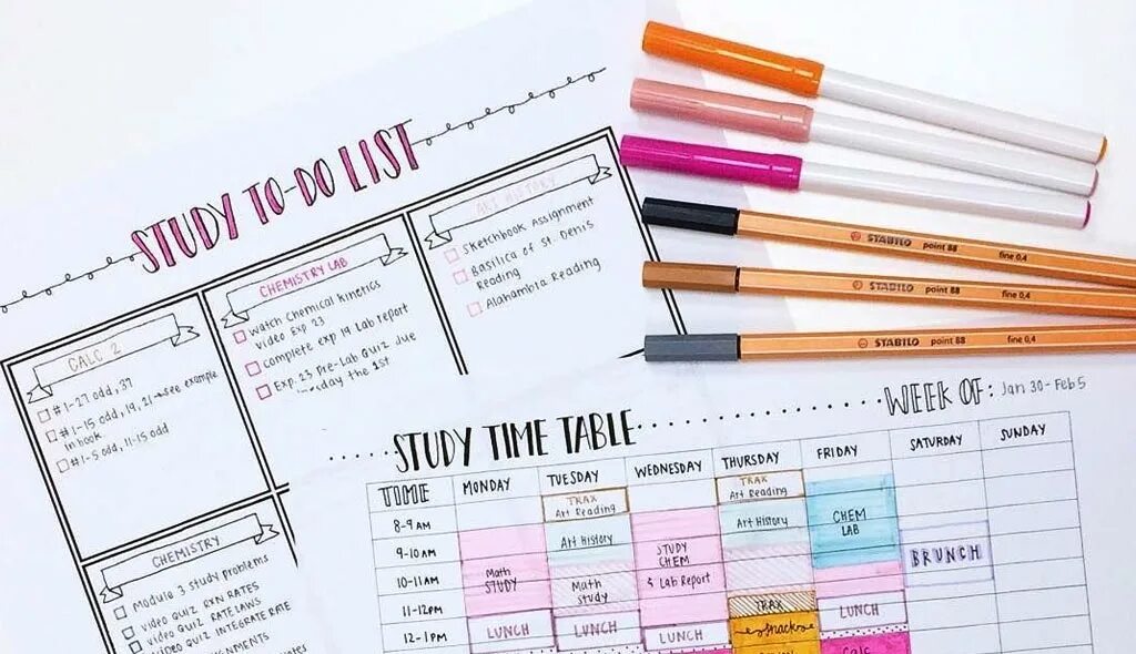 Style planning. Идеи расписаний для колледжа. Studyplan for student. Study Planner. Weekly Planner for students with hours.