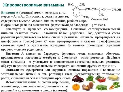 Влияние витаминов на печень
