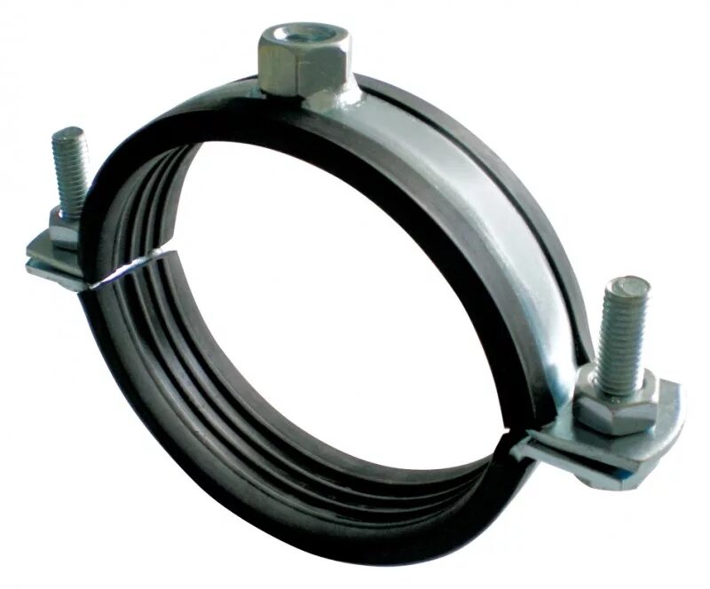 Хомут 107-115 (4") м8/m10. Хомут металлический 2" (59-66 мм) со шпилькой и дюбелем 00589. Хомут сантехнический ремонтный 105-110. Крепежный хомут (bf 207). Хомут металлический с гайкой 2" с резиновой прокладкой м8 (59-66 мм).