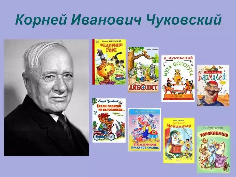 Произведение посвященное детям. К 140 Корнея Ивановича Чуковского.