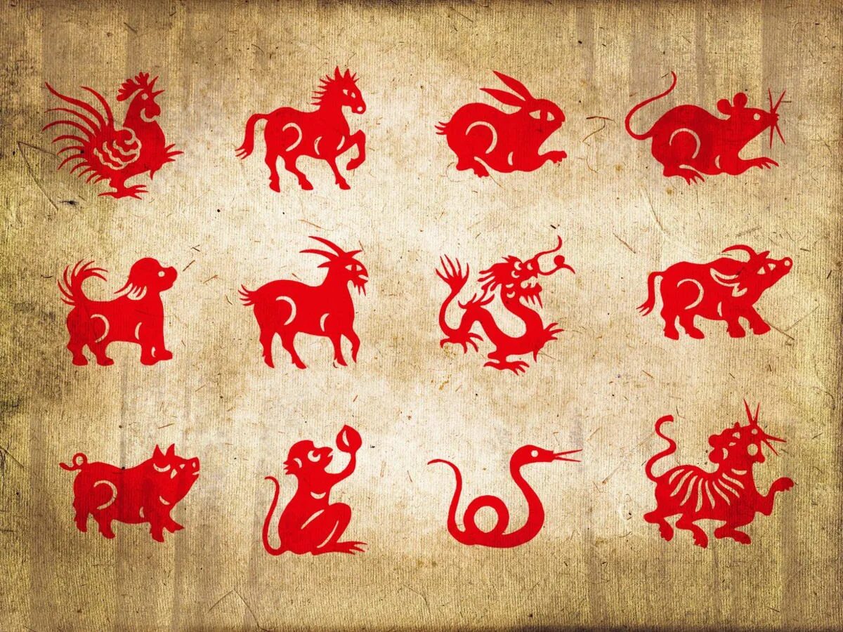 Символы китайского гороскопа. Китайский гороскоп животные. Символы китайского календаря. Символы китайского нового года.