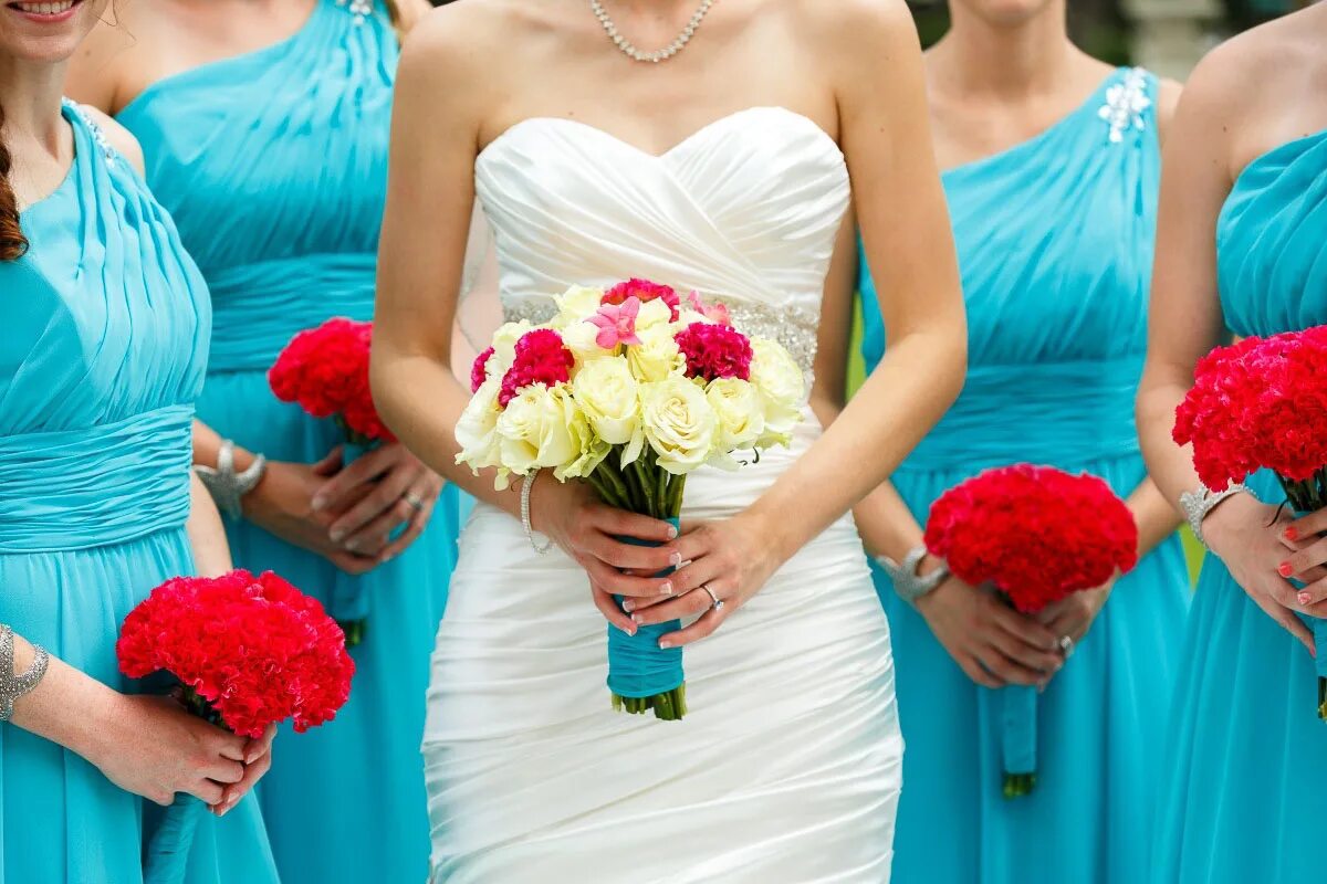 Цвет свадьбы. Свадебные цвета. Яркие цвета на свадьбе. Свадьба в голубом цвете.