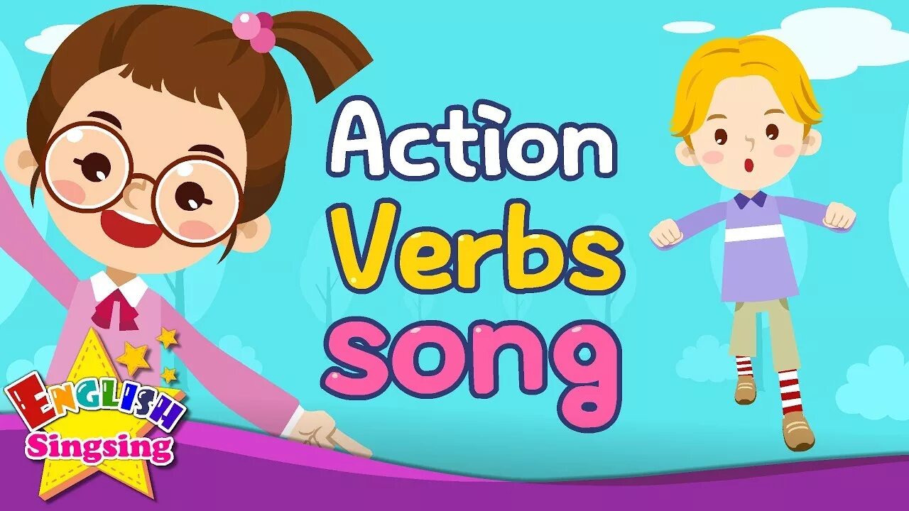 Английская песня kids. English SINGSING. Action verbs Song. English SINGSING for Kids. Action Song for Kids.