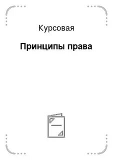 Принцип курсовая