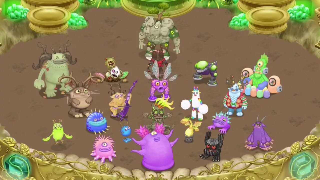 Монстры растительного острова. МСМ my singing Monsters. Золотой остров my singing Monsters. My singing Monsters острова. Эпическая Лапага my singing Monsters.