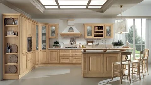 Красивые кухни из дерева