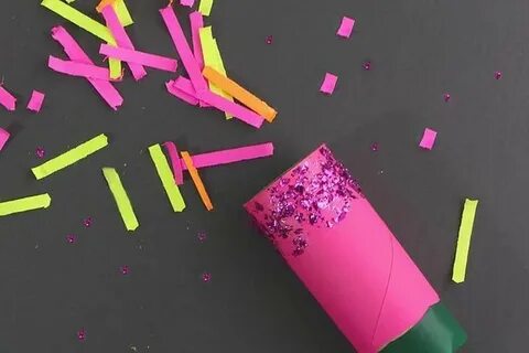 Хлопушка из бумаги и клея