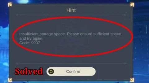 Storage error