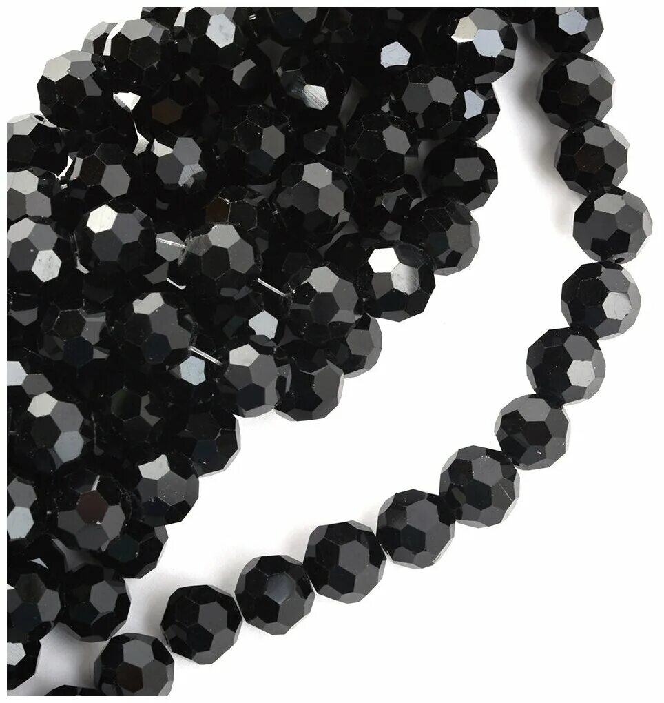 бусина рондель граненый. бусины черного цвета. круглые черные бусины. черные бусины. черные бусинки.